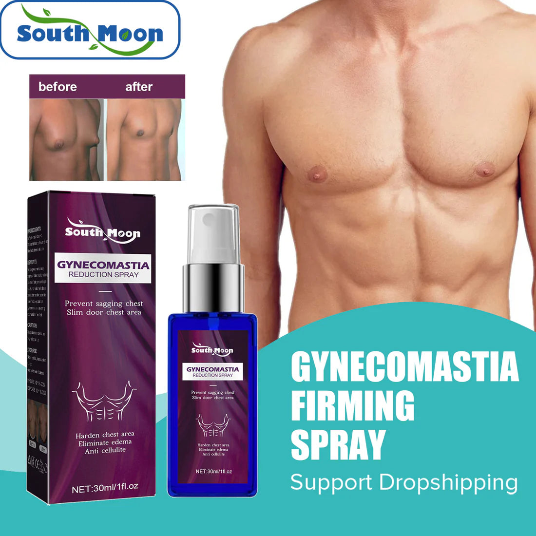 Spray de réduction de la gynécomastie TG